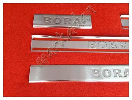 Markadan VW Bora Krom Kapı Eşiği 1998-2004 4 Parça Paslanmaz Çelik