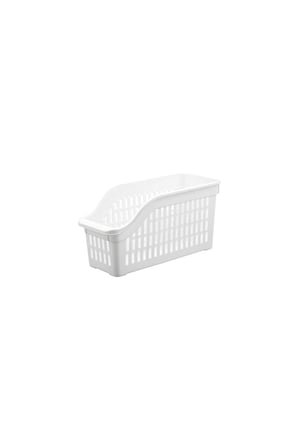 6’lı Buzdolabı Organizeri Düzenleyici Çok Amaçlı Dolap Düzenleyici Beyaz 12x30x14 cm-DNY0008-6