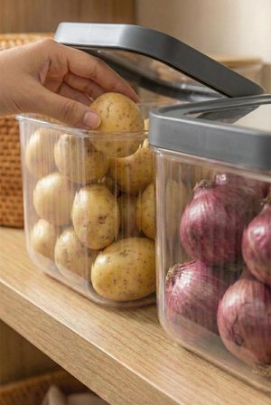 2'Li 12 LT Multibox Füme Kayar Kapaklı Saklama Kabı & Erzak Kabı & Patates Soğan Kovası
