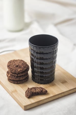 Allegra Siyah Akrilik Bardak 6'lı Set | 400 ml | Su, Meşrubat, Sunum ve Kahve Yanı İçin | Cam Değildir | Kırılmaya Dayanıklı