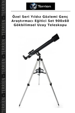 Özel Seri Yıldız Gözlemi Genç Araştırmacı Eğitici Set 900x60 Gökbilimsel Uzay Teleskopu