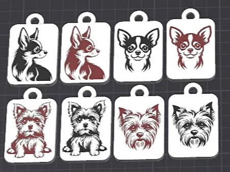 Köpek Anahtarlığı - 1 Adet - Çevre Dostu PLA