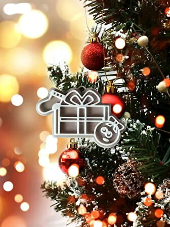 Hediye Noel Süsü 1 Adet - Çevre Dostu PLA