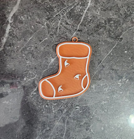 Noel Baba Çorap Noel Süsü 1 Adet - Çevre Dostu PLA