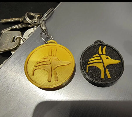 Anubis Anahtarlık 1 Adet - Çevre Dostu PLA