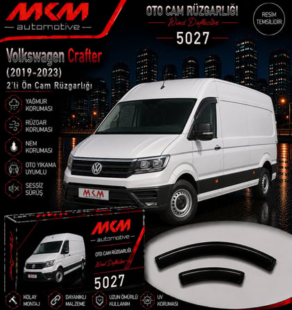 MKM Volkswagen Crafter Ön Mugen(2'li) Cam Rüzgarlık Seti