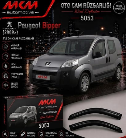 MKM Peugeot Bipper Ön Mugen(2'li) Cam Rüzgarlık Seti