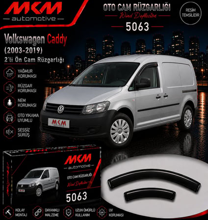 MKM Volkswagen Caddy Ön Mugen(2'li) Cam Rüzgarlık