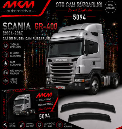 MKM Scania Ön Mugen(2'li) Cam Rüzgarlık Seti