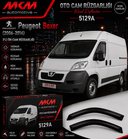 MKM Peugeot Boxer Ön Mugen(2'li) Cam Rüzgarlık Seti