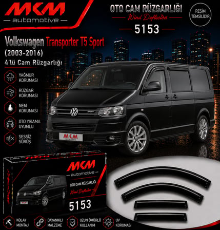 MKM T5 SPORT 4'LÜ CAM RÜZGARLIĞI 2003-2016