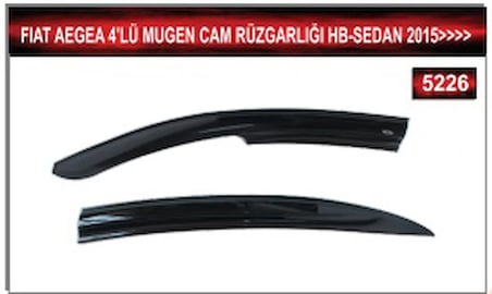MKM FİAT AEGEA 4'LÜ MUGEN CAM RÜZGARLIĞI HB-SEDAN 2015 VE ÜZERİ 