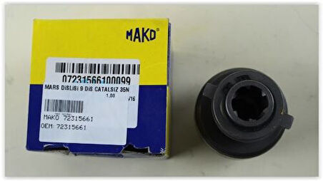 Mako 72315661 Marş Dişlisi 9 Diş Catalsız 35Nc-50Nc YM Tf 72315661