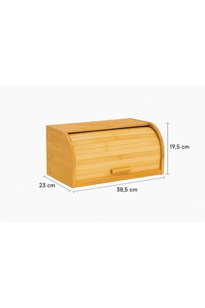 Demonte Doğal Bambu Ekmeklik, 38,5 X 23 X 19,5 Cm
