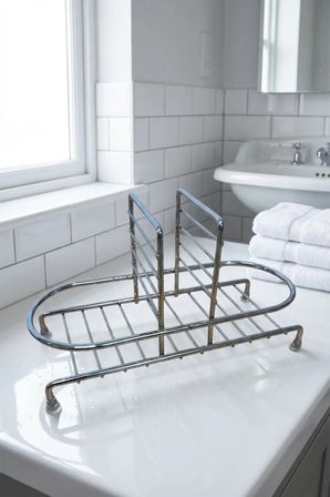 Siyah Sıvı Sabunluk Standı Tezgah Üstü Banyo Mutfak Düzenleyici, Gümüş Oval Organizer