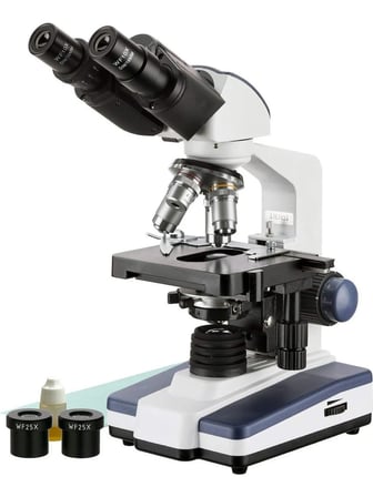 Kenly 500X Binoküler Bileşik Biyolojik Laboratuvar Mikroskop Alüminyum Alaşımlı Aydınlatma Tipi LED