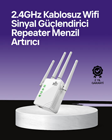 WPS Destekli 2.4GHz + 5GHz WiFi Sinyal Güçlendirici