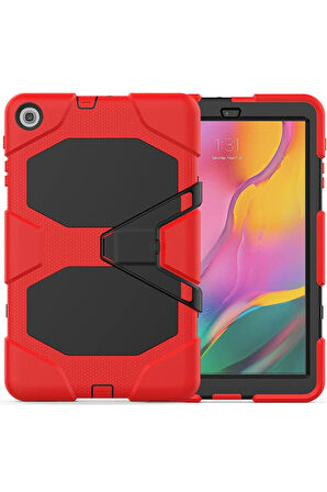 Samsung Galaxy T510 Tab A 10.1 Kılıf Griffin Tablet Kapak - Kırmızı-(5796)