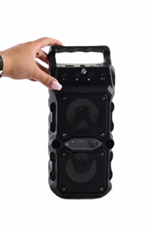 Bluetooth Hoparlör Çift Mikrofonlu Güçlü Ses Kaliteli Kesintisiz Kablosuz