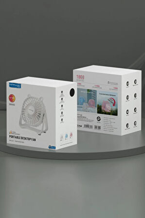 FS23 Masaüstü Soğutma Fanı - Beyaz-(5796)
