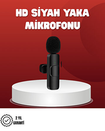 2’li Kablosuz Yaka Mikrofonu iPhone İçin Profesyonel Video Ses