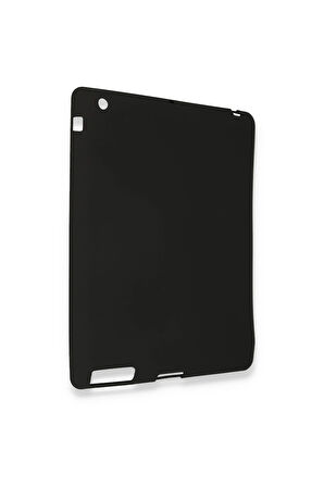iPad 4 9.7 Kılıf Evo Tablet Silikon - Siyah-(5796)