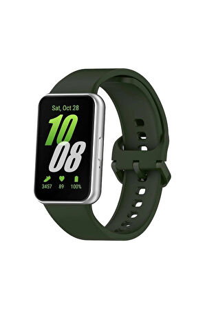 Samsung Galaxy Fit 3 Klasik Kordon - Haki Yeşil-(5796)