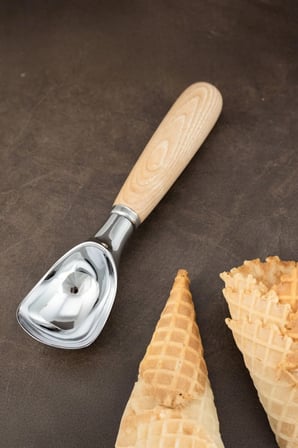 Arvessa Bambu Saplı Dondurma Kurabiye Sunum Kaşığı 18 cm
