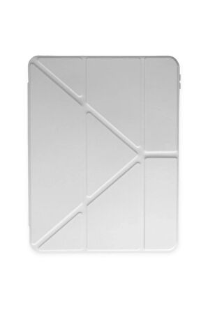 iPad Pro 11 (2018) Kılıf Kalemlikli Mars Tablet Kılıfı - Gri-(5796)