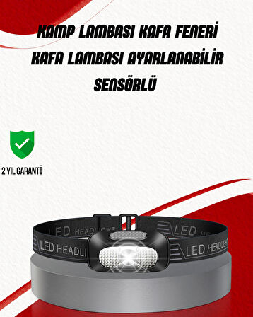 Ayarlanabilir Kafa Lambası Type-C Şarjlı Kompakt Kamp Lambası