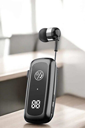 Kablolu Bluetooth Kulaklık Kulak İçi Stereo Mikrofonlu Dijital Göstergeli