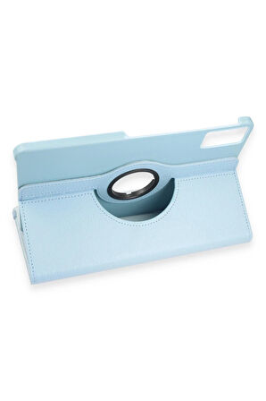 Huawei Honor Pad 10 12.1 Kılıf 360 Tablet Deri Kılıf - Turkuaz-(5796)