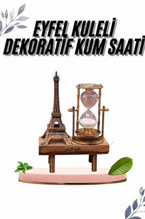 Paris Eyfel Kulesi Hediyelik Eyfel Retro Kum Saati Dekoratif Eşya