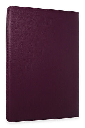 Samsung Galaxy X610 Tab S9 FE Plus 12.4 Kılıf 360 Tablet Deri Kılıf - Mürdüm-(