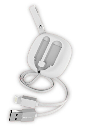S80 Lightning Kablo iphone Uyumlu 20cm-1M 2A - Beyaz-(5796)