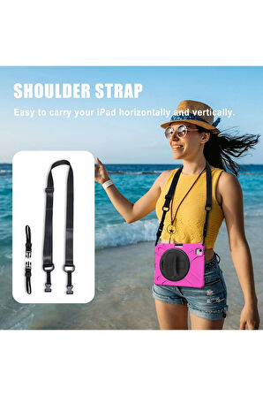 iPad Pro 11 (2020) Kılıf Amazing Tablet Kapak - Pembe-(5796)