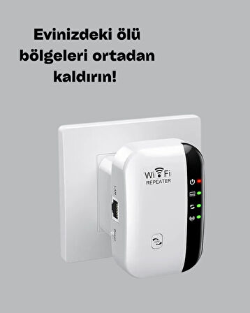 Wireless-N WiFi Repeater 300 Mbps Sinyal Güçlendirici