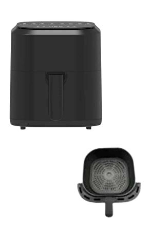 4L Airfryer Hazneli Hava Fritözü Yağsız Fritöz Taşınabilir Fırın İşlevi G