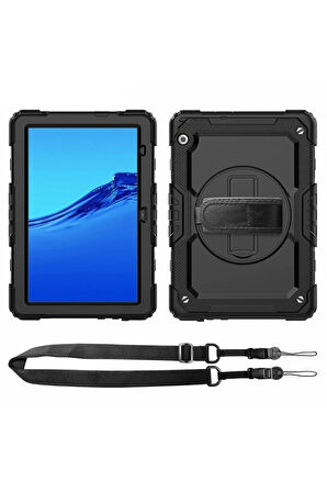 Lenovo Tab M10 TB311FU Kılıf Amazing Tablet Kapak - Siyah-(5796)