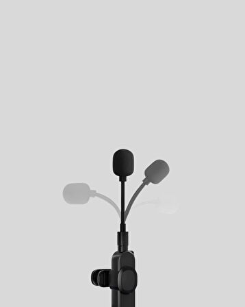 Kablosuz Profesyonel Mikrofon – 360° Ses Yakalama 60 m Menzil Gürültü Engelley