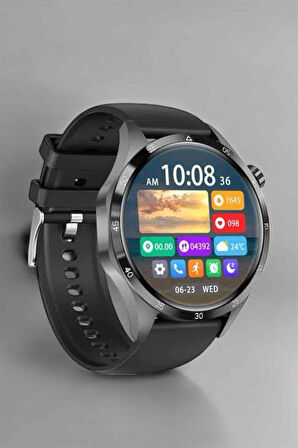 Akıllı Saat Metal Kordonlu GPS ve NFC Uyumlu Arama Cevaplayan