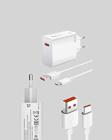 67 Watt Turbo Şarj Cihazı Xiaomi Redmi Note 10 11 12 Uyumlu