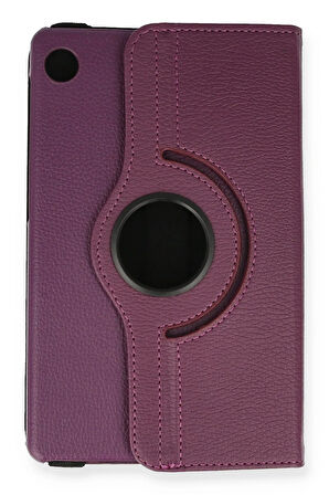 Huawei MatePad T8 8 Kılıf 360 Tablet Deri Kılıf - Mürdüm-(5796)