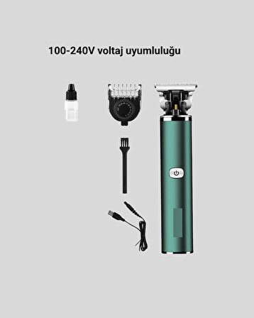 Şarjlı Erkek Tıraş Makinesi – 180 Dakika Pil Ömrü 2.5 Saat Hızlı Şarj USB