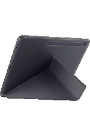 iPad Pro 11 (2024) Kılıf Kalemlikli Hugo Tablet Kılıfı - Siyah-(5796)