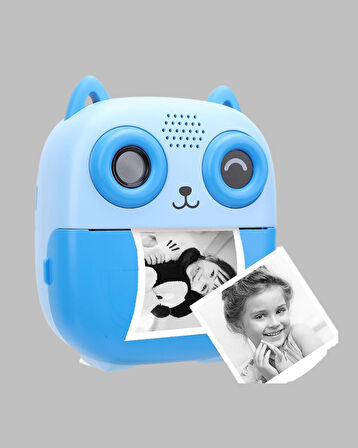 Anında Baskı Özellikli Çocuk Kamerası 48MP 1080P Çift Lens 32GB Destekli