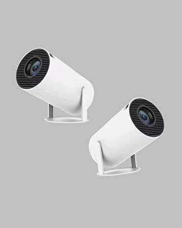 Full HD 4K Uyumlu Projeksiyon Cihazı 130 İnç Geniş Ekran Destekli