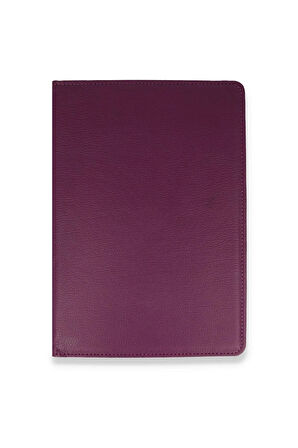 Samsung Galaxy X200 Tab A8 10.5 Kılıf 360 Tablet Deri Kılıf - Mürdüm-(5796)