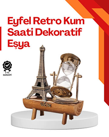 Masa Üstü Ahşap Kum Saati – Dekoratif Dayanıklı ve Şık