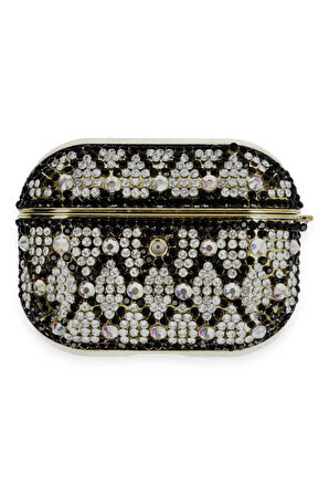 Airpods Pro 2 (2.nesil) Klor Taşlı Kılıf - Desen 2-(5796)